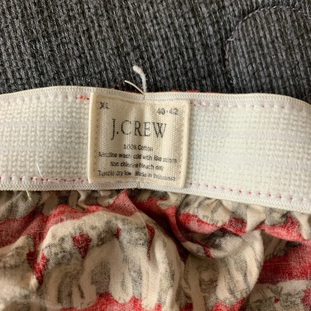 J.Crew Puppy Dogs Print Labrador Boxers Brief Briefs Shorts Red Beige Size 40-42